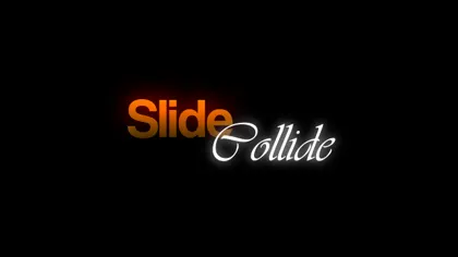 Slide Collide yazı animasyonu